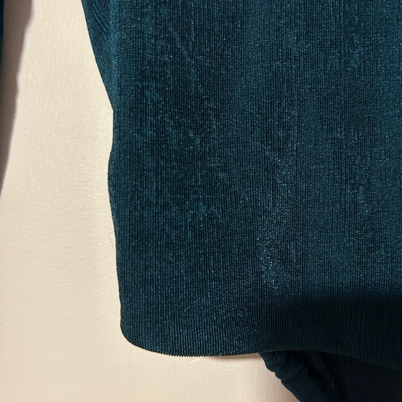Teal long sleeve going-out top - Picture 4 of 5